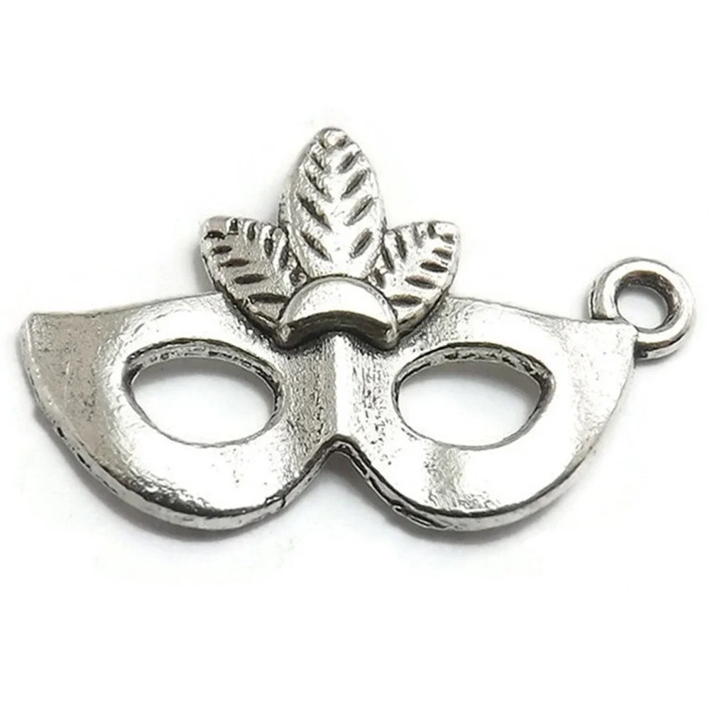 8pcs Masquerade Mask Charms, mardi‎ gras party, jewelry making supplies